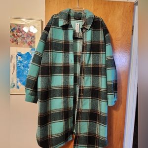 NWT, Lane Bryant Plaid Shacket 22/24